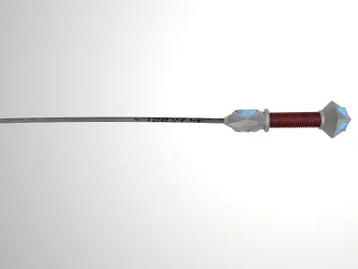 Blue Ruby Blade Free low-poly 3D model