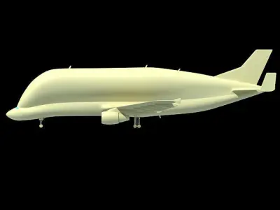 Futuristic Super Transporter 3D model