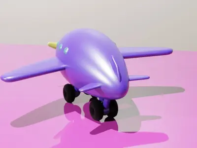 plane toy 3D model