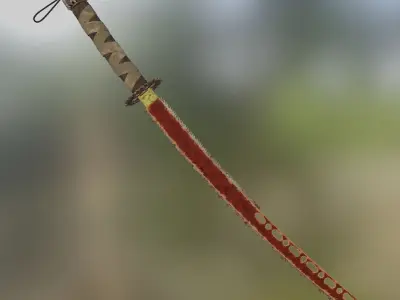 Chainsaw sword Free low-poly 3D model