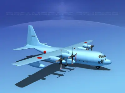 Lockheed C-130 Hercules Japanese   3D model