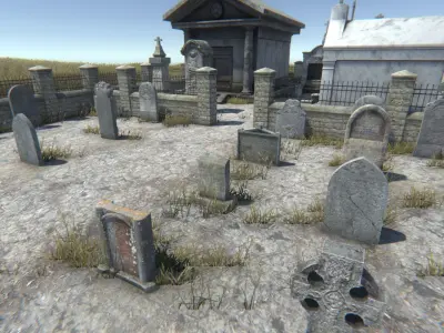 Graveyard Pack 1 Low-poly 3D model