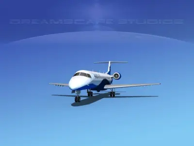 Embraer ERJ-145 CaribJet 3D model