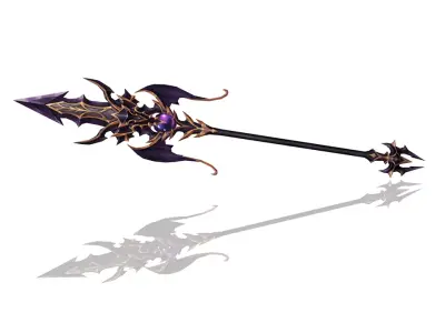 Demonic Spear Low-poly 3D model