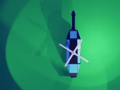 Helicopter heli pad Free low-poly 3D model