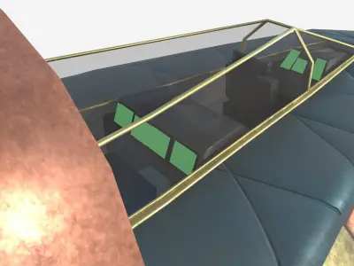 Glider Guauld Low-poly 3D model