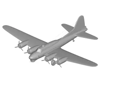 Boeing B-17 Flying Fortress 3D model
