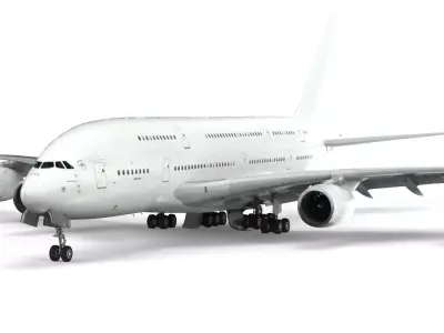Airbus A380 clearpaint - element 3D 3D model
