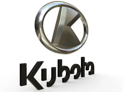 kubota logo 3D model