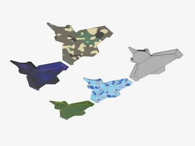 space mosquito Low-poly 3D model