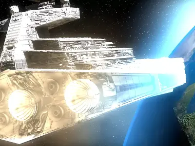 Star destroyer Free 3D model