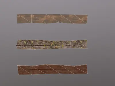 Medieval boards Free low-poly 3D model