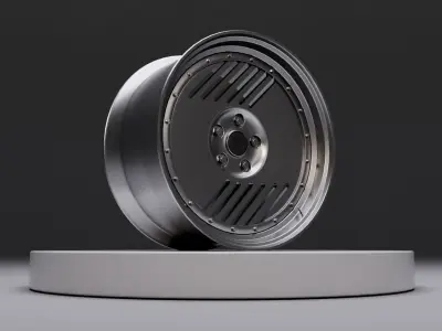 L2P wheel Low-poly 3D model