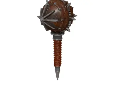 Rusty Medieval Mace 3D Model 3D model