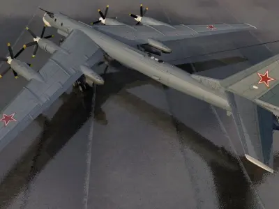 Tupolev Tu-95 Bear 3D model