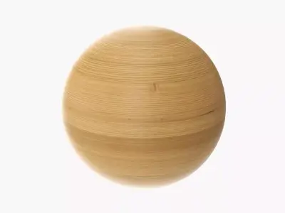 Wooden sphere Free 3D model
