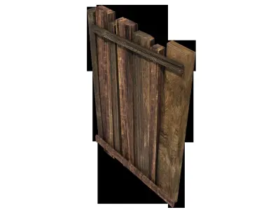 Old Wood Plank 3D model