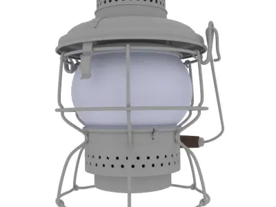 Antique Kerosene Lantern 3D model