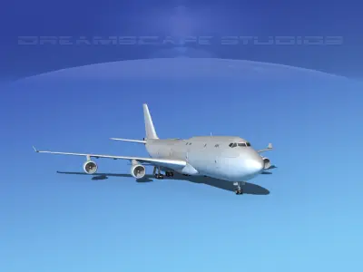 Boeing 747-8 Freighter Bare Metal 3D model