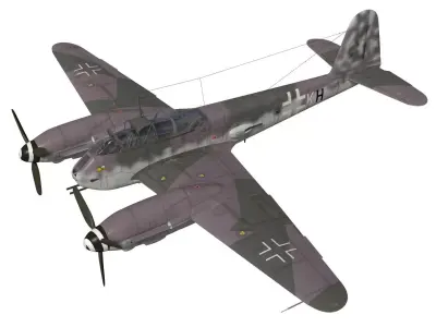Messerschmitt Me 410 A1U2R4 Hornisse 3D model