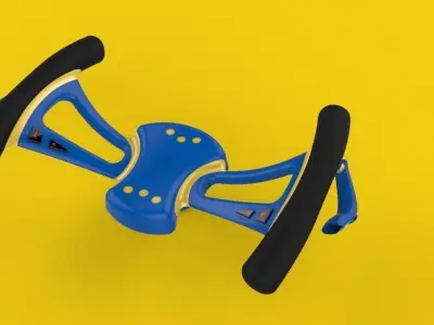 R Steering Wheel Free 3D model