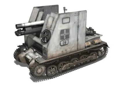 Sturmpanzer1 - Bison - 5PzDiv 3D model