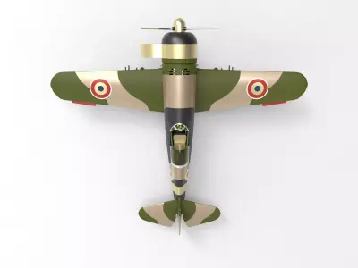 Romanian fighter aircraft IAR 3D model