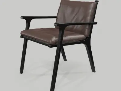 Helle Flou Dansk Chair 3D model
