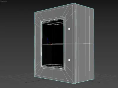 Commercial CH Windowed Utility Enclosure Low-poly 3D model