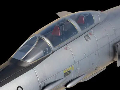 McDonnell F-101 Voodoo Low-poly 3D model