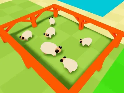 Sheep small cute character Free low-poly 3D model