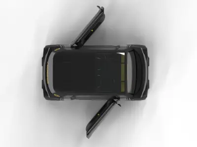 Opel Rock-e 2020 3d model HQ interior 3D model