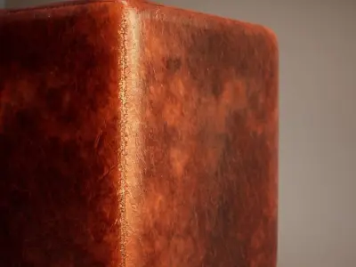 Leather Cube Free low-poly 3D model