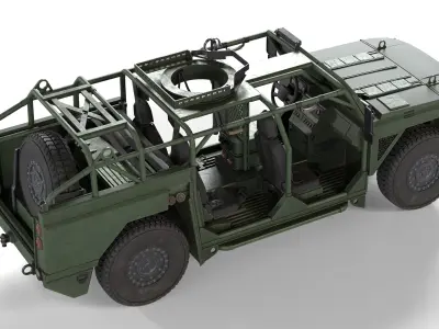 Defenture Mammoth Military Combat Low-poly 3D model