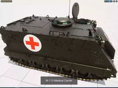 British Royal Military Equipment Sets 3D Model Collection