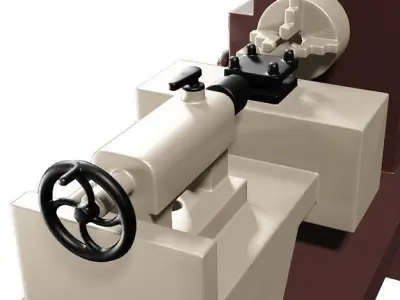 Marvelous Lathe Toy Low-poly 3D model