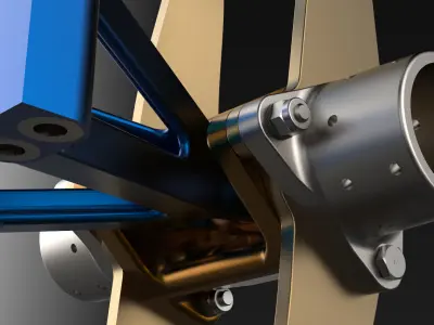 P-51D Mustang Elevator Horn Assembly Fus Sta 305-996 3D print model