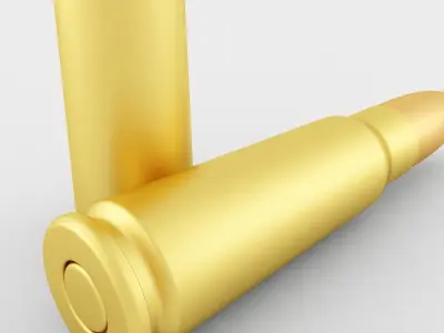 7 62x39 Cartridge 3D model