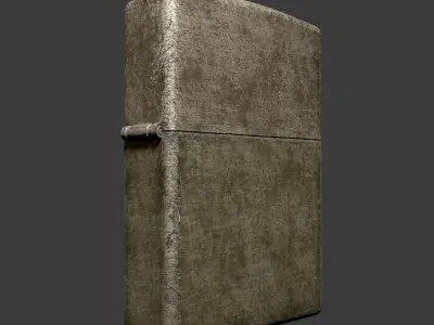 Old Zippo Lighter 3D model  Low-poly 3D model
