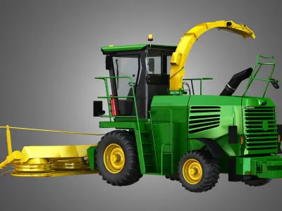 JD - 7300 Forage Harvester Combine 3D model