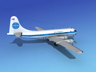 Boeing 377 Pan Am 3 3D model
