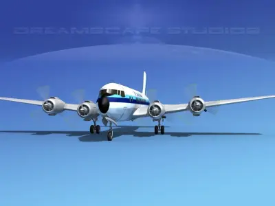 Douglas DC-6 Eastern Airlines 2 3D model