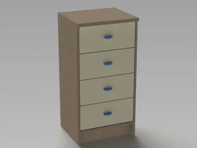 Bedroom Furniture Set Free 3D model