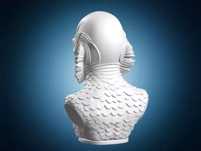 Creature from the Lagoon Bust 3D print model