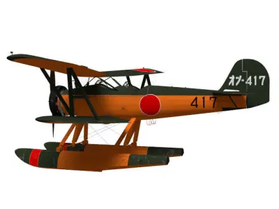 Kawanishi K5Y Willow 3D model
