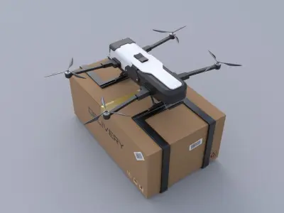 Delivery Drone 3D model