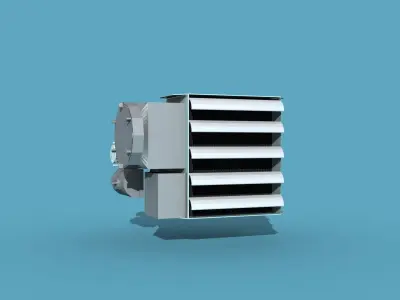 FX12 Industrial Heater Ceiling and Wall 3D model