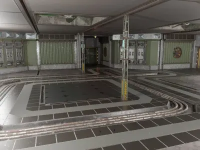 Buildingkit Military Facility Low-poly 3D model