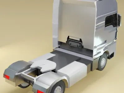 Man truck model 3D model