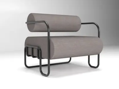 steel Arm Chair  3D model